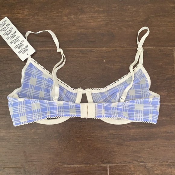Urban Outfitters Blue Plaid Bra Women's 34B NWT - Picture 4 of 9
